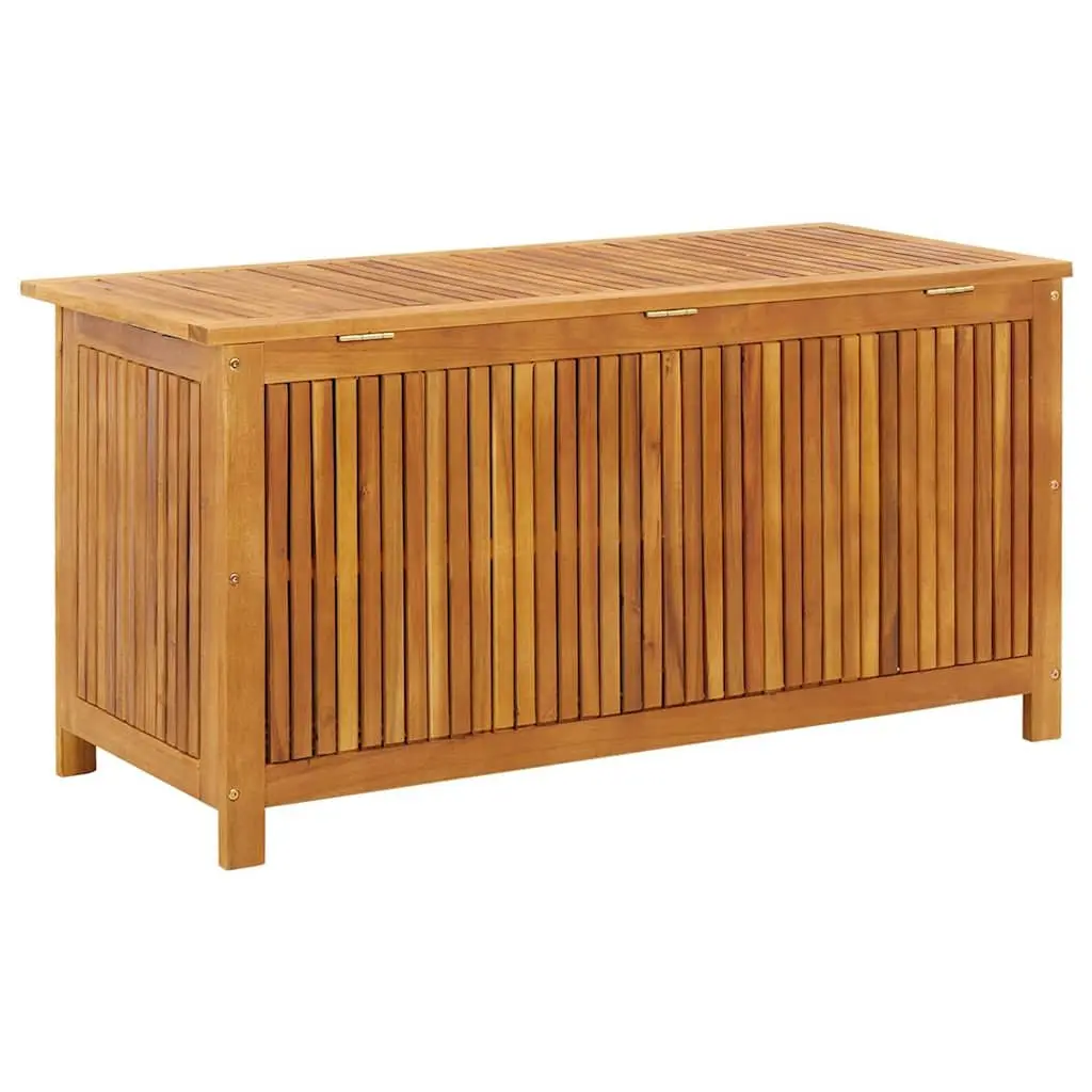 Garden Storage Box Solid Wood Outdoor Furniture 113x50x58cm Patio Deck Organizer