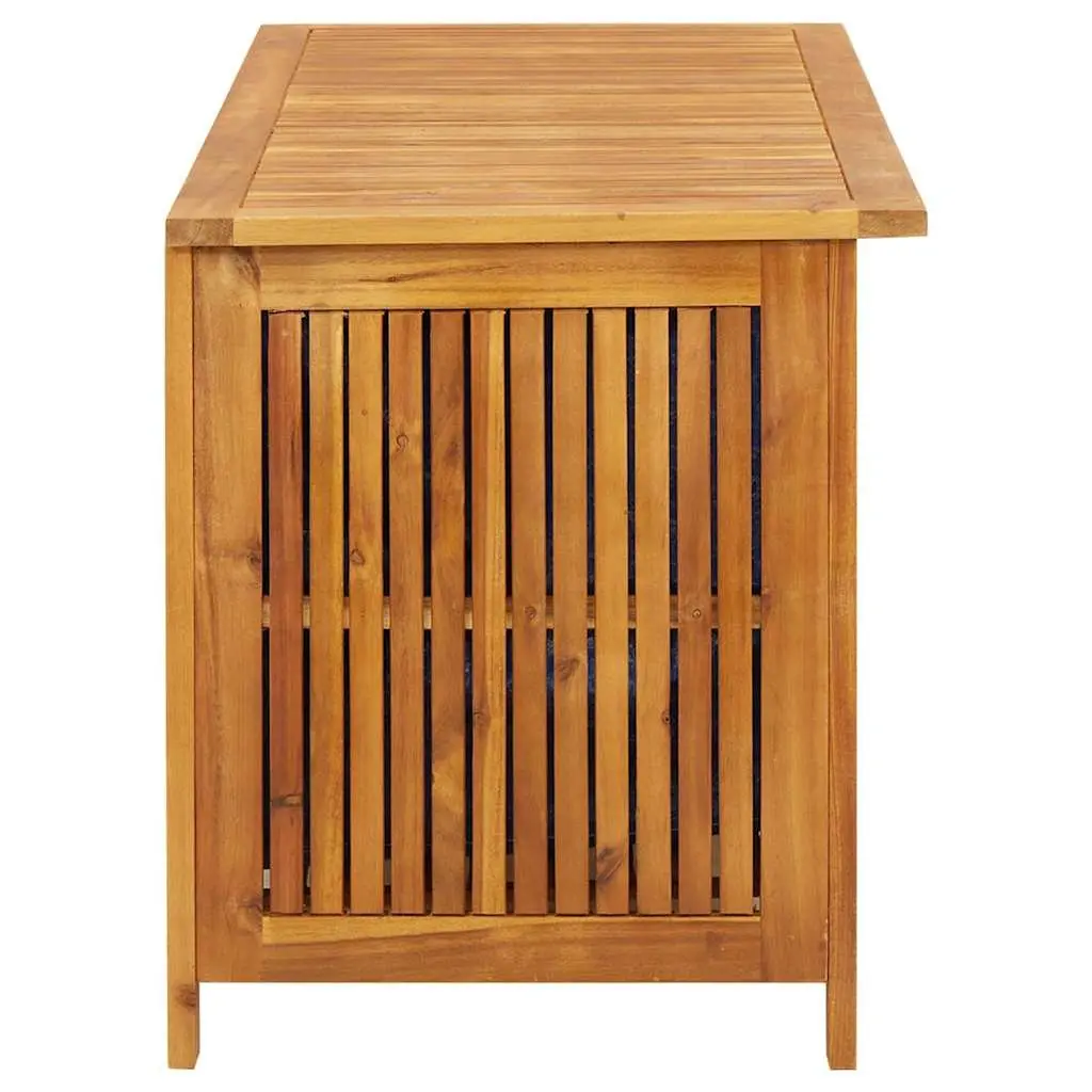 Garden Storage Box Solid Wood Outdoor Furniture 113x50x58cm Patio Deck Organizer