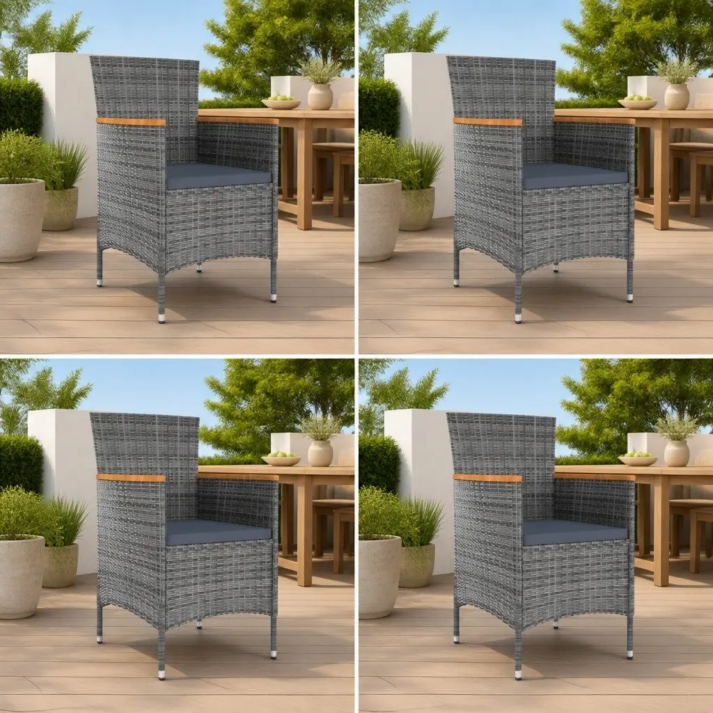 4-Piece Outdoor Dining Chair Set