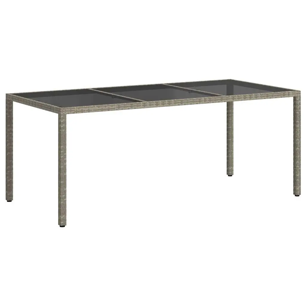 Garden Table Outdoor Patio Furniture Grey 190x90x75cm