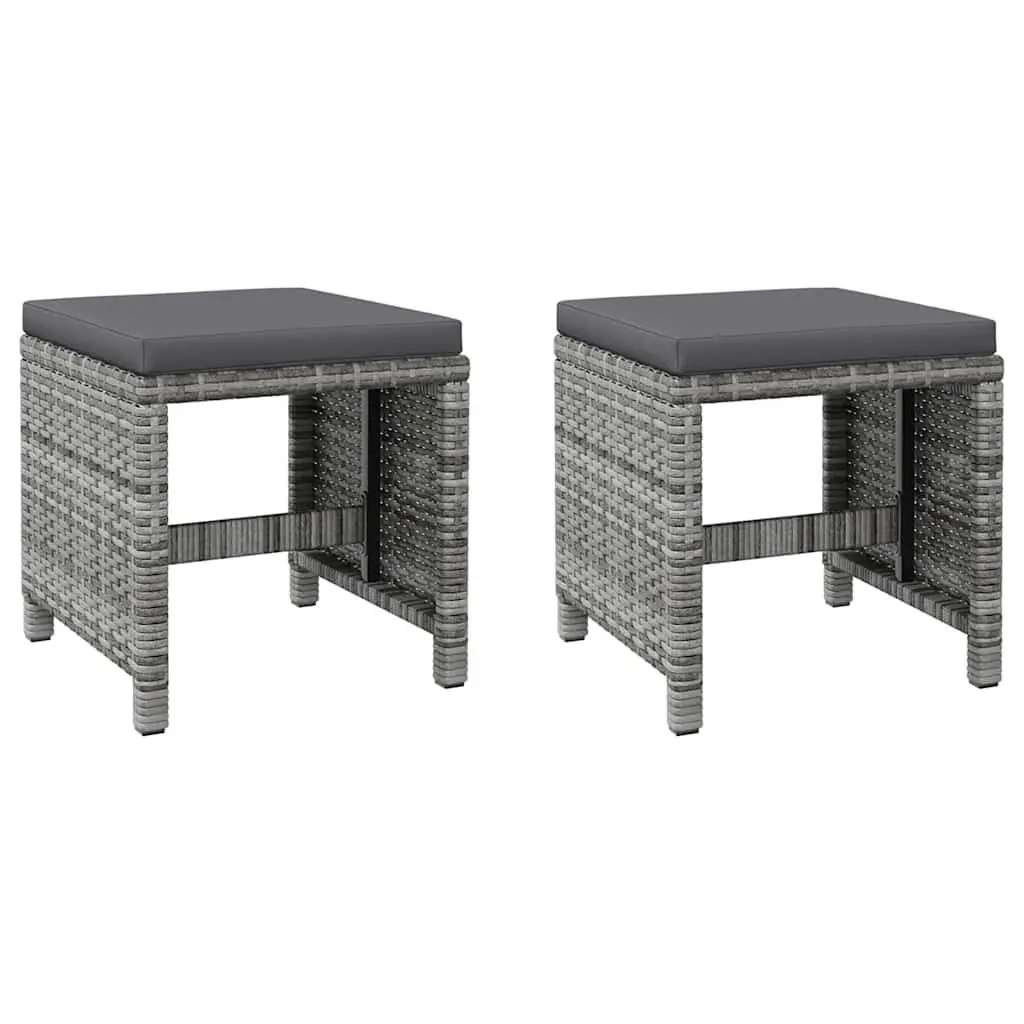 4-Piece Garden Chair and Stool Set
