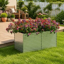 Specifications for Raised Garden Bed 160x80x77 cm in Silver