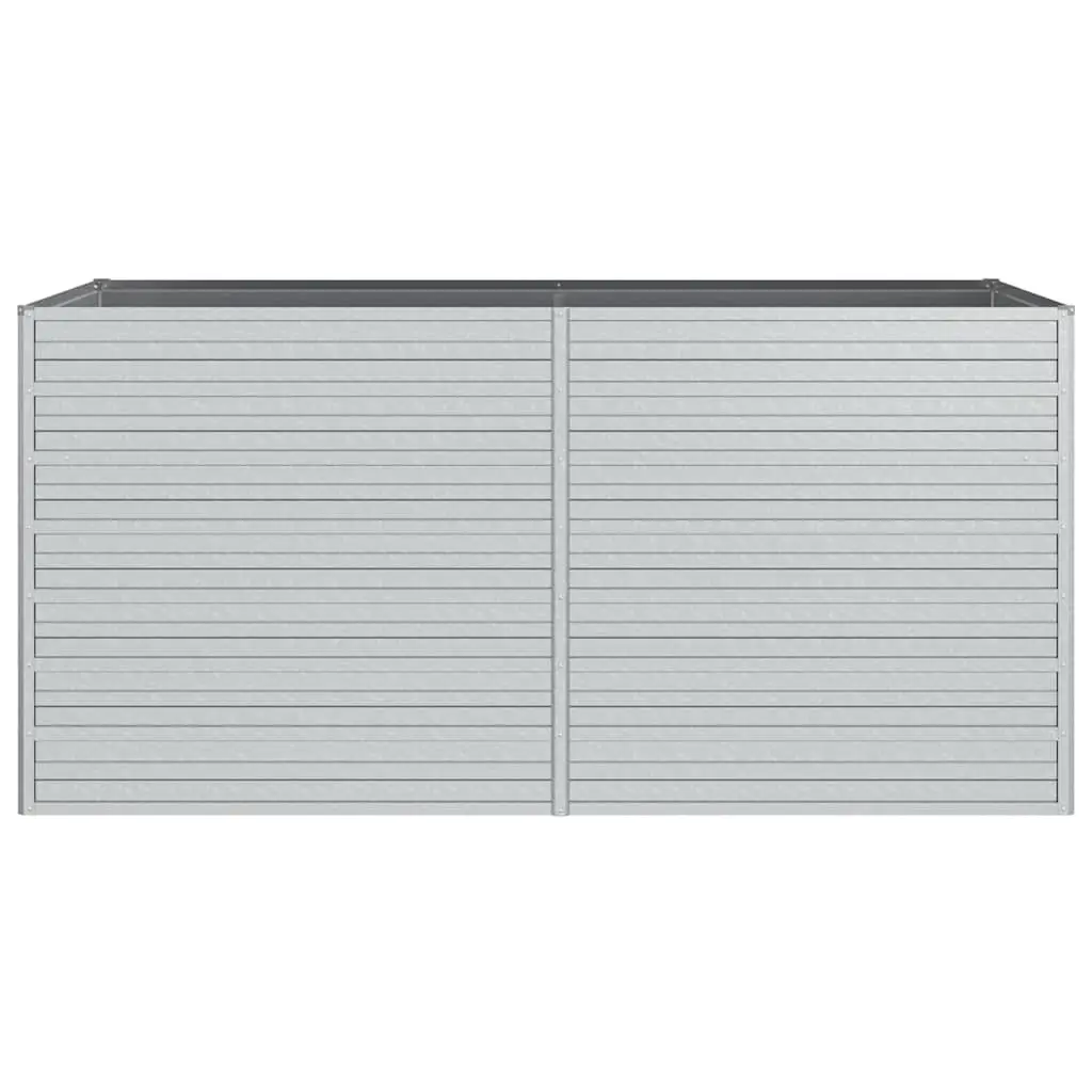 Raised Garden Bed 160x80x77 cm in Silver