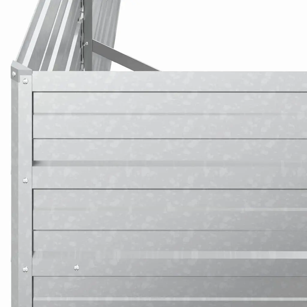 Galvanized Steel Raised Bed Planter for Garden 160x80x45cm Suitable for Vegetables Herbs Flowers