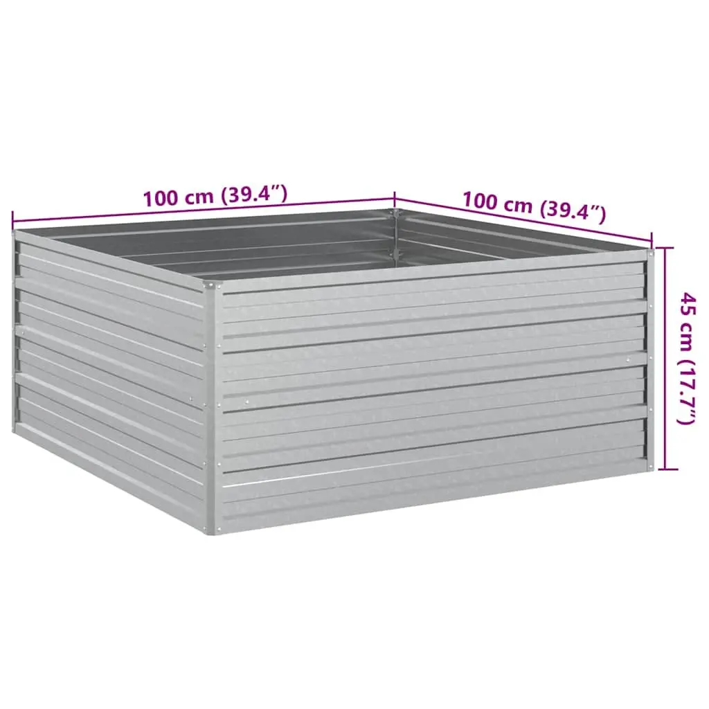 Raised Garden Bed Planter Outdoor 100x100x45 cm