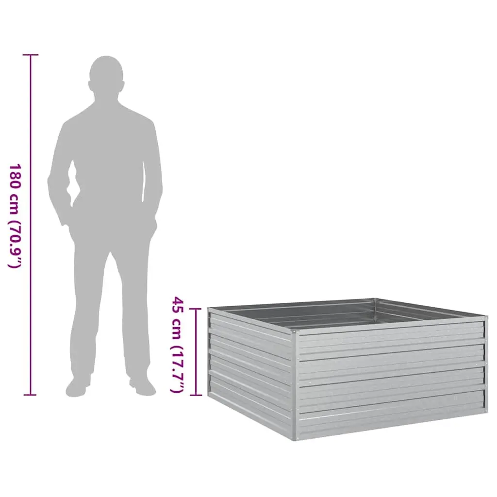 Raised Garden Bed Planter Outdoor 100x100x45 cm