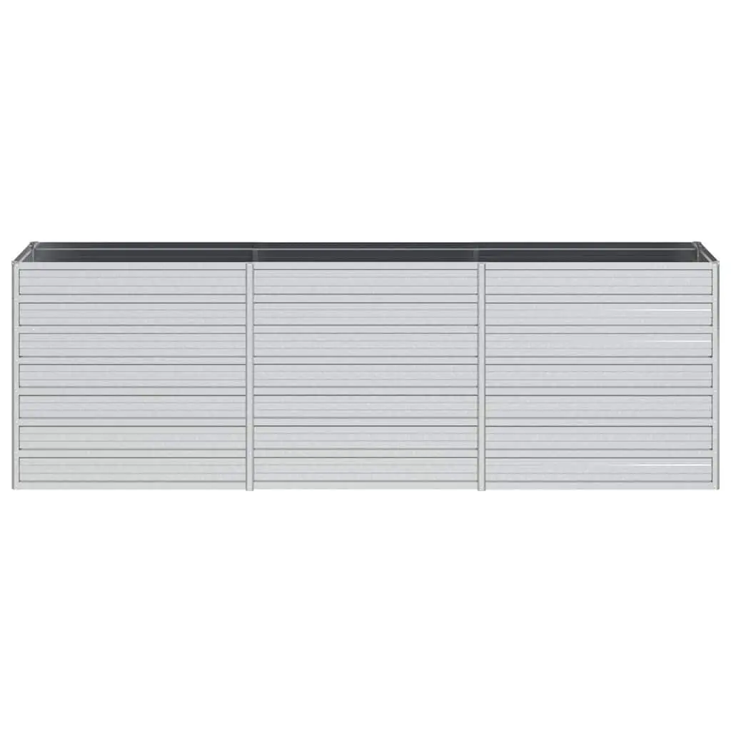 Galvanized Steel Raised Garden Bed Planter Outdoor 240x40x77cm