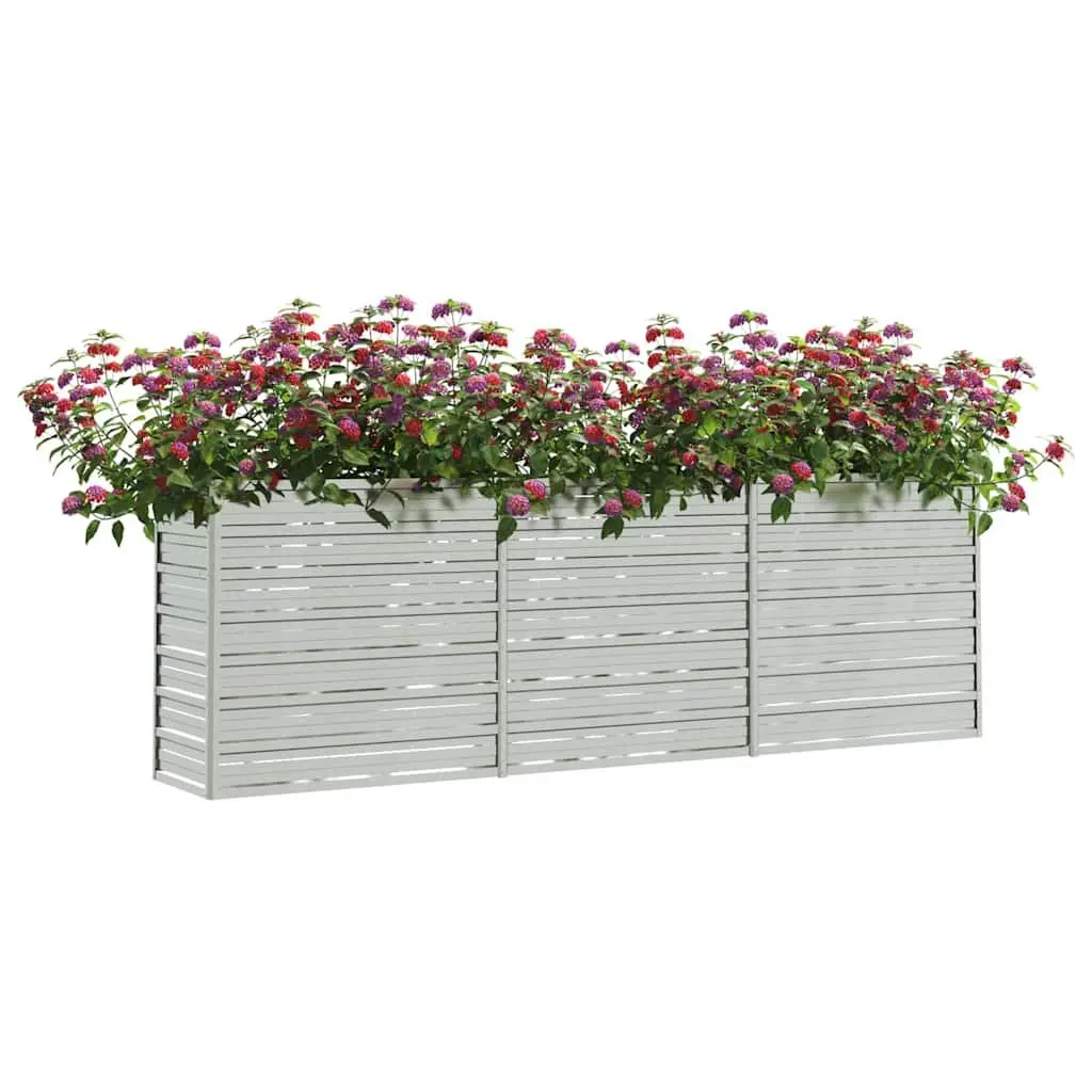 Galvanized Steel Raised Garden Bed Planter Outdoor 240x40x77cm