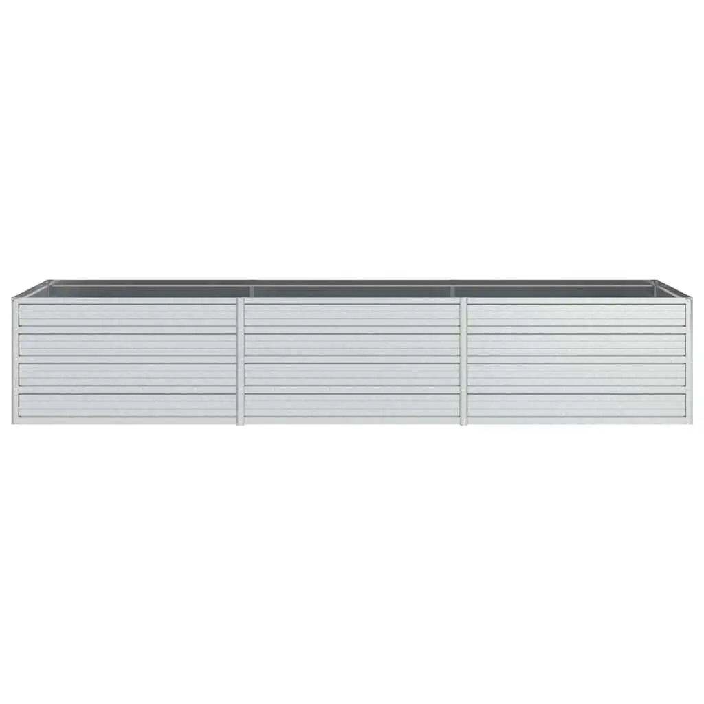 Galvanized Steel Raised Garden Bed Planter Box Outdoor Use 240x80x45 cm
