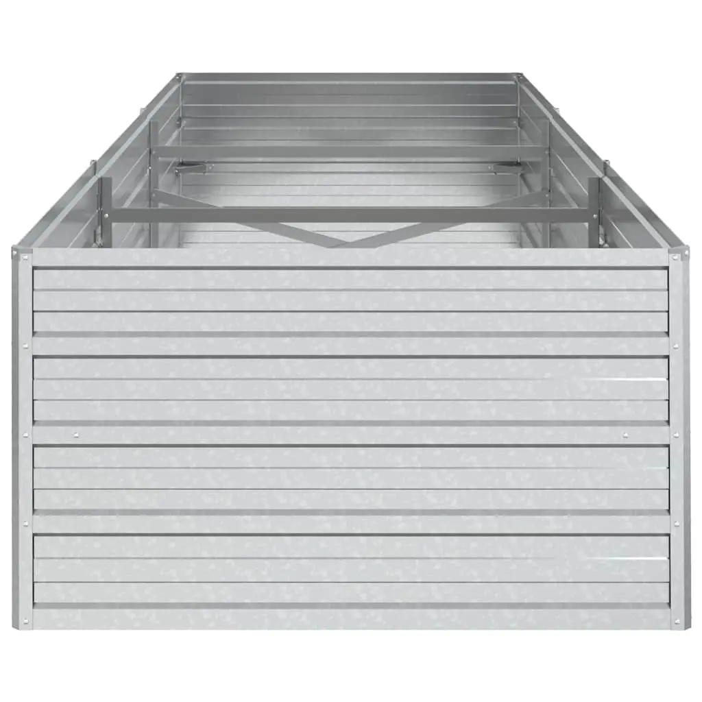 Galvanized Steel Raised Garden Bed Planter Box Outdoor Use 240x80x45 cm