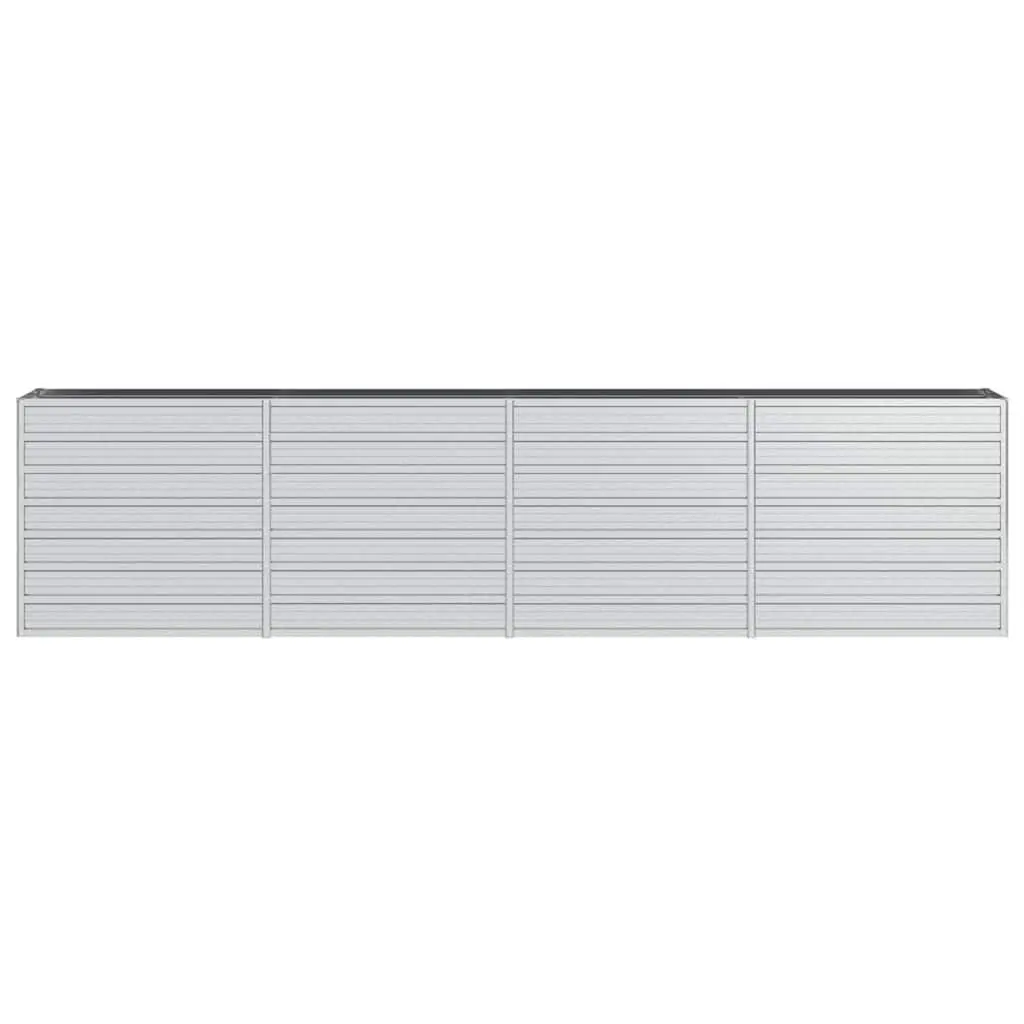 Galvanized Steel Raised Garden Bed Planter Box Outdoor Patio 320 x 40 x 77 cm