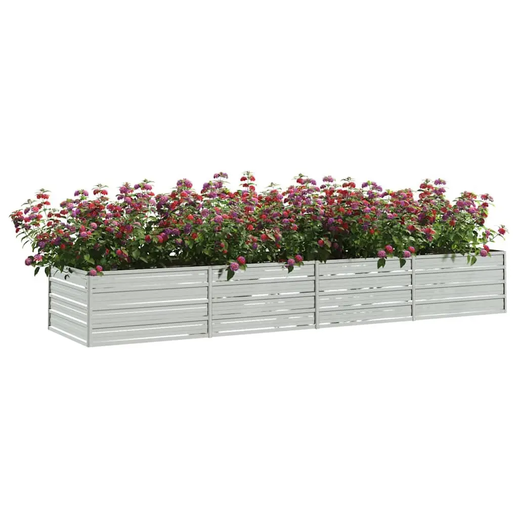 Galvanized Steel Garden Raised Bed 320x80x45 cm Planter Box Outdoor Vegetables