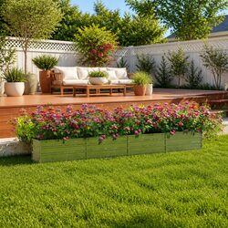 Galvanized Steel Garden Raised Bed Specifications: 320x40x45 cm
