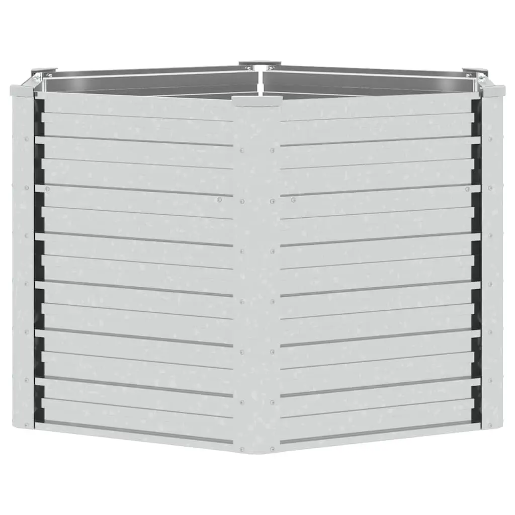 Garden Raised Bed 129x77 cm Metal Planter Pot Outdoor Flowers Vegetables Herbs