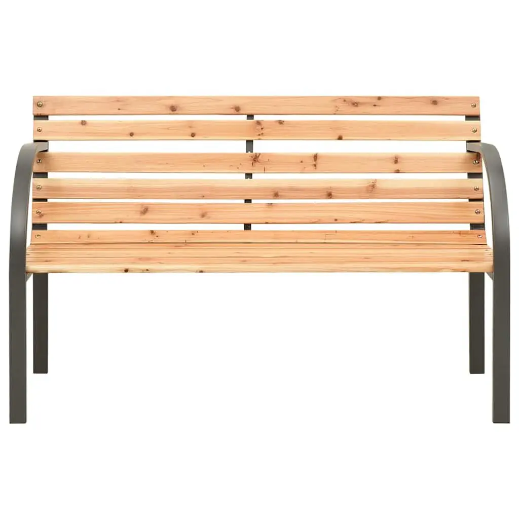 Children's Garden Bench Outdoor Seating 81cm Wooden Armrest Backrest