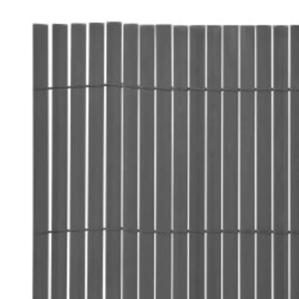 Garden Fence Panel Outdoor Decorative 90x400 cm Grey