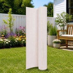 White Garden Fence Panel Specifications: 110x500cm Outdoor Barrier