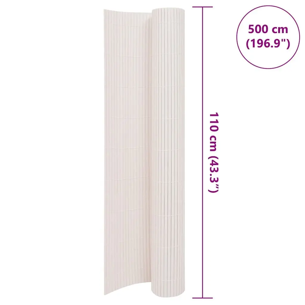 Garden Fence Panel Outdoor Decorative Barrier 110x500cm