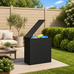 PE Rattan Cushion Storage Box: 100x49x103.5cm Dimensions