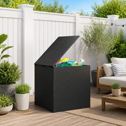 Specifications of the Black PE Rattan Storage Box