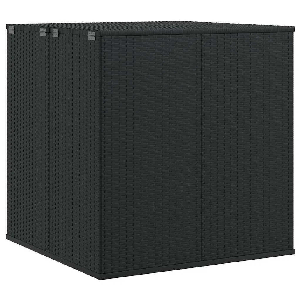 Black PE Rattan Storage Box