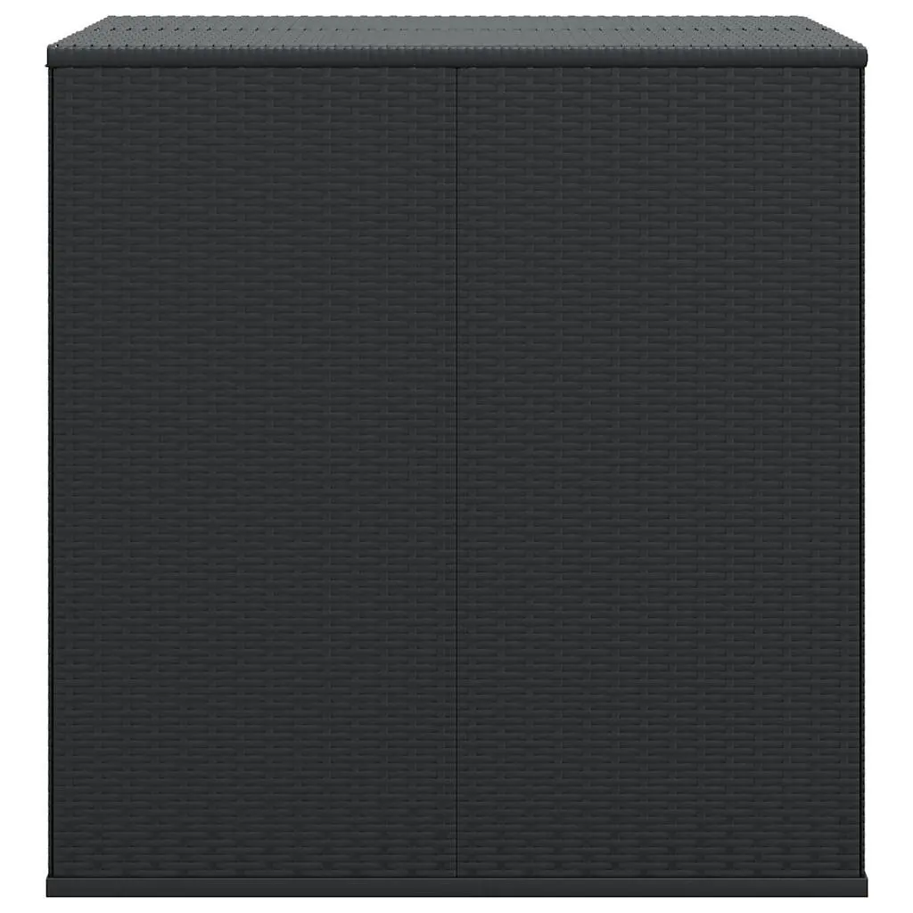Black PE Rattan Storage Box