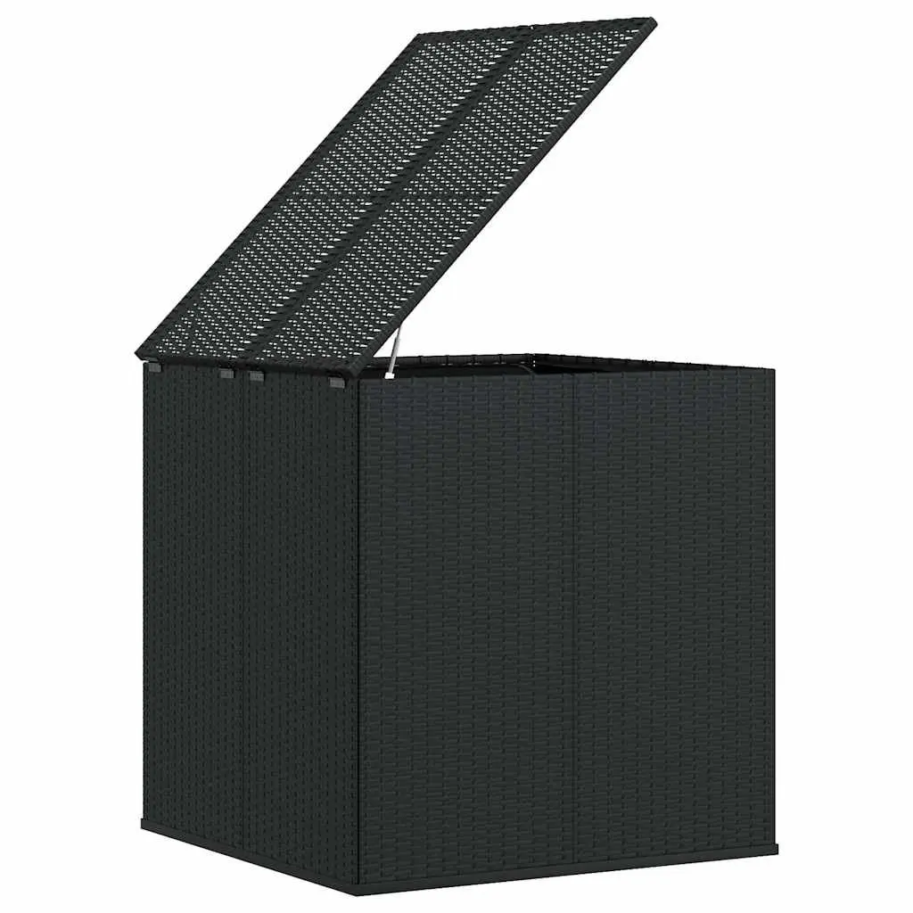 Black PE Rattan Storage Box
