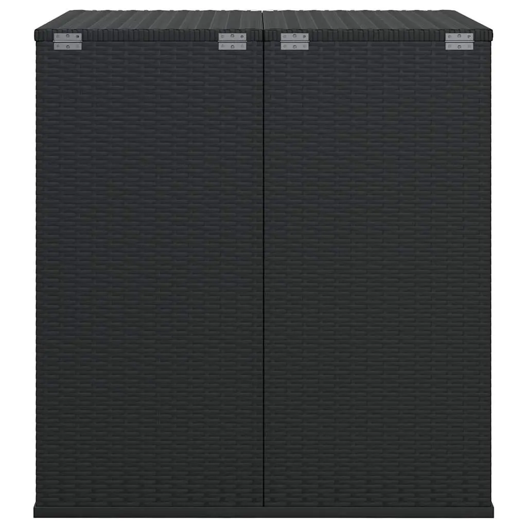 Black PE Rattan Storage Box