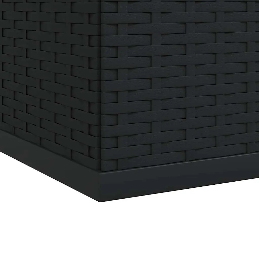 Black PE Rattan Storage Box