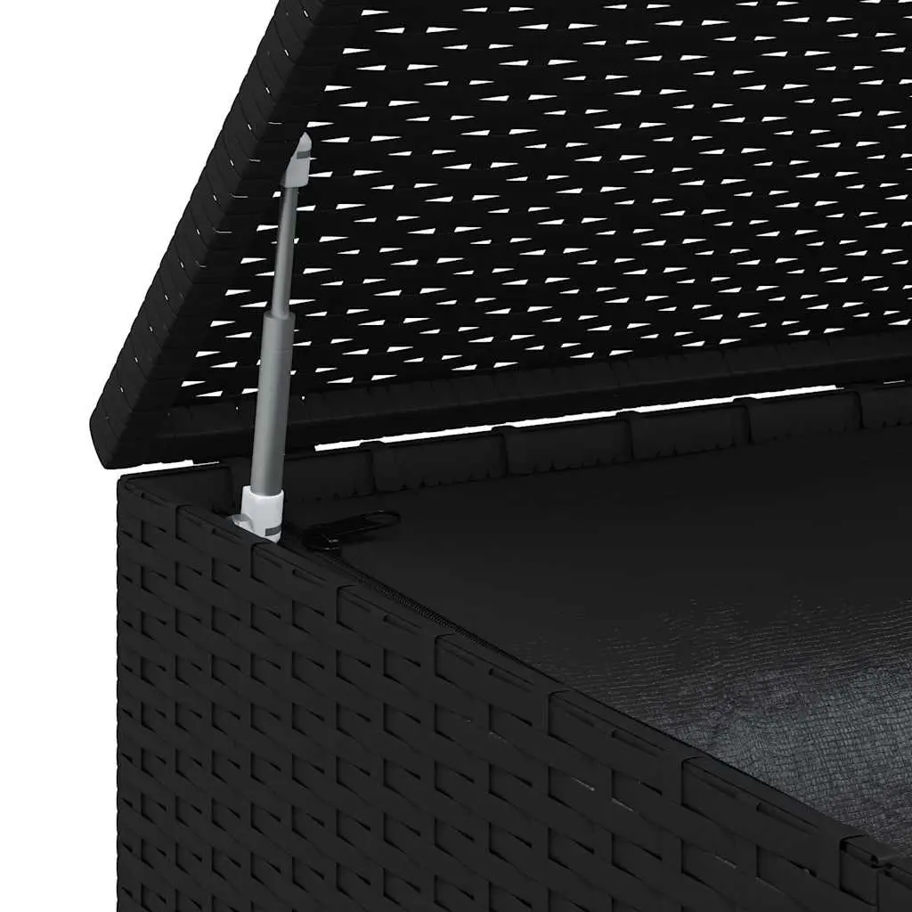 Black PE Rattan Storage Box