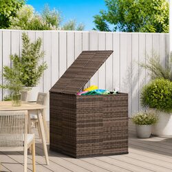 Garden Storage Box Dimensions 100x97.5x104cm in Brown