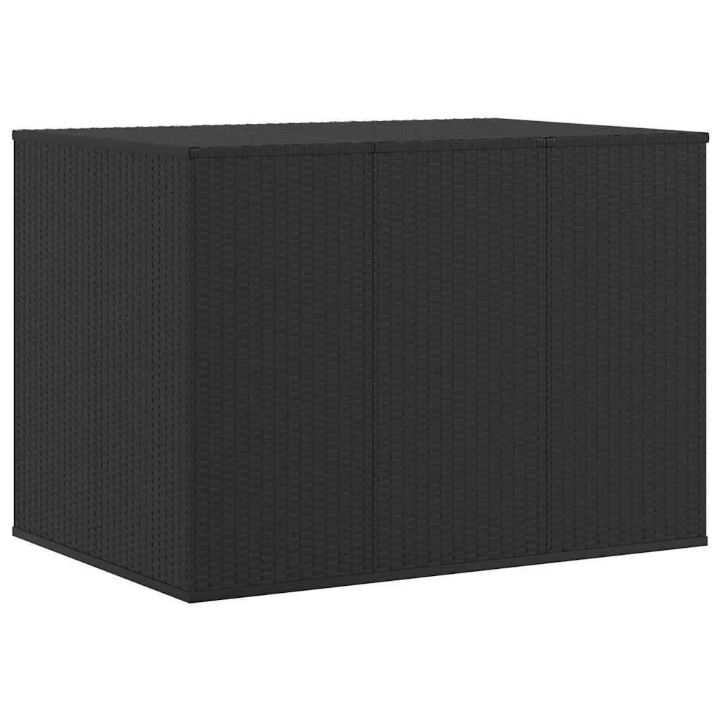 Garden Cushion Storage Box Outdoor Use 145 x 100 x 103 cm Weather Resistant PE Rattan with Powder Coated Steel Frame