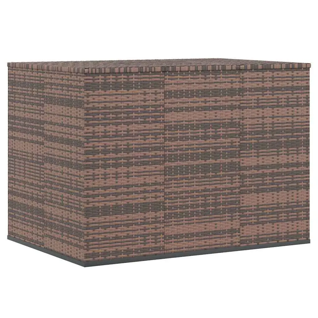 Garden Cushion Storage Box Outdoor Patio Furniture Brown 145x100x103 cm
