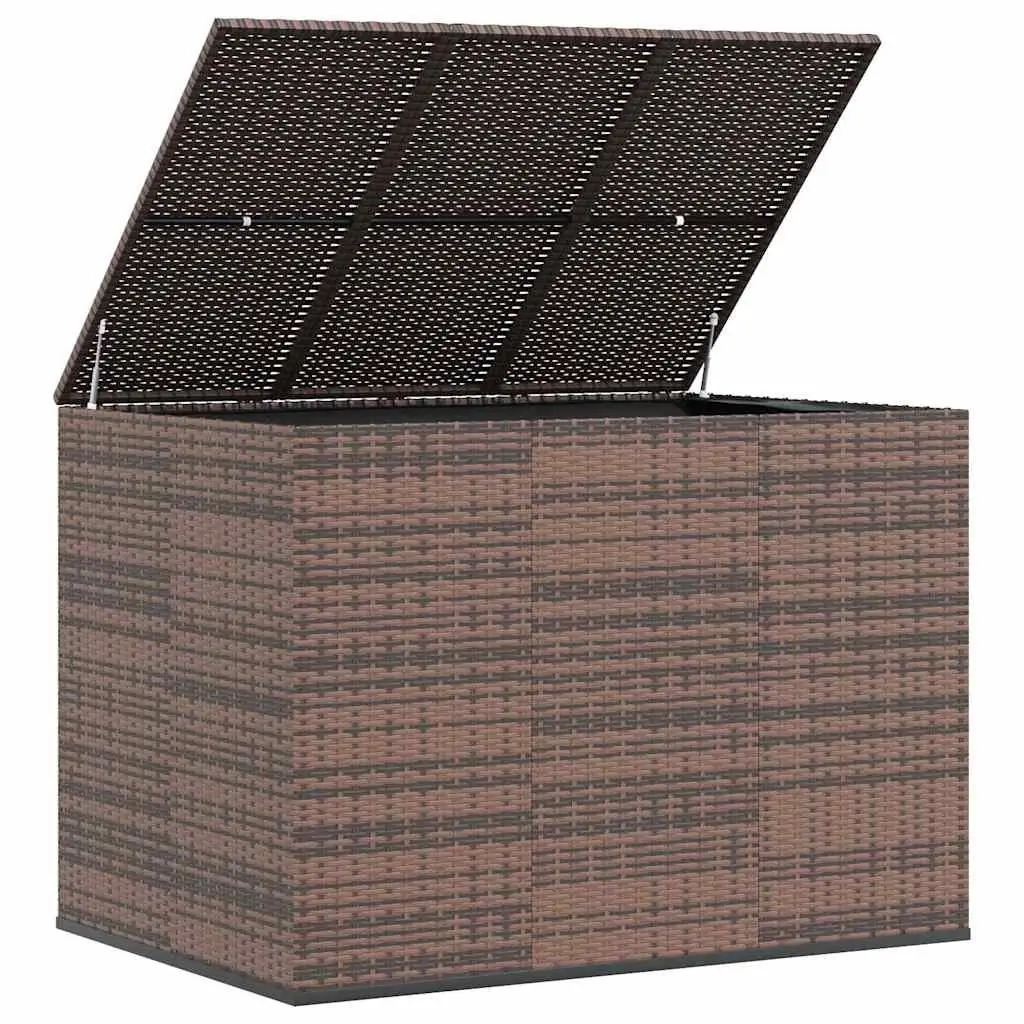 Garden Cushion Storage Box Outdoor Patio Furniture Brown 145x100x103 cm