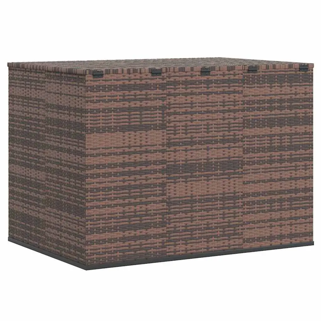 Garden Cushion Storage Box Outdoor Patio Furniture Brown 145x100x103 cm