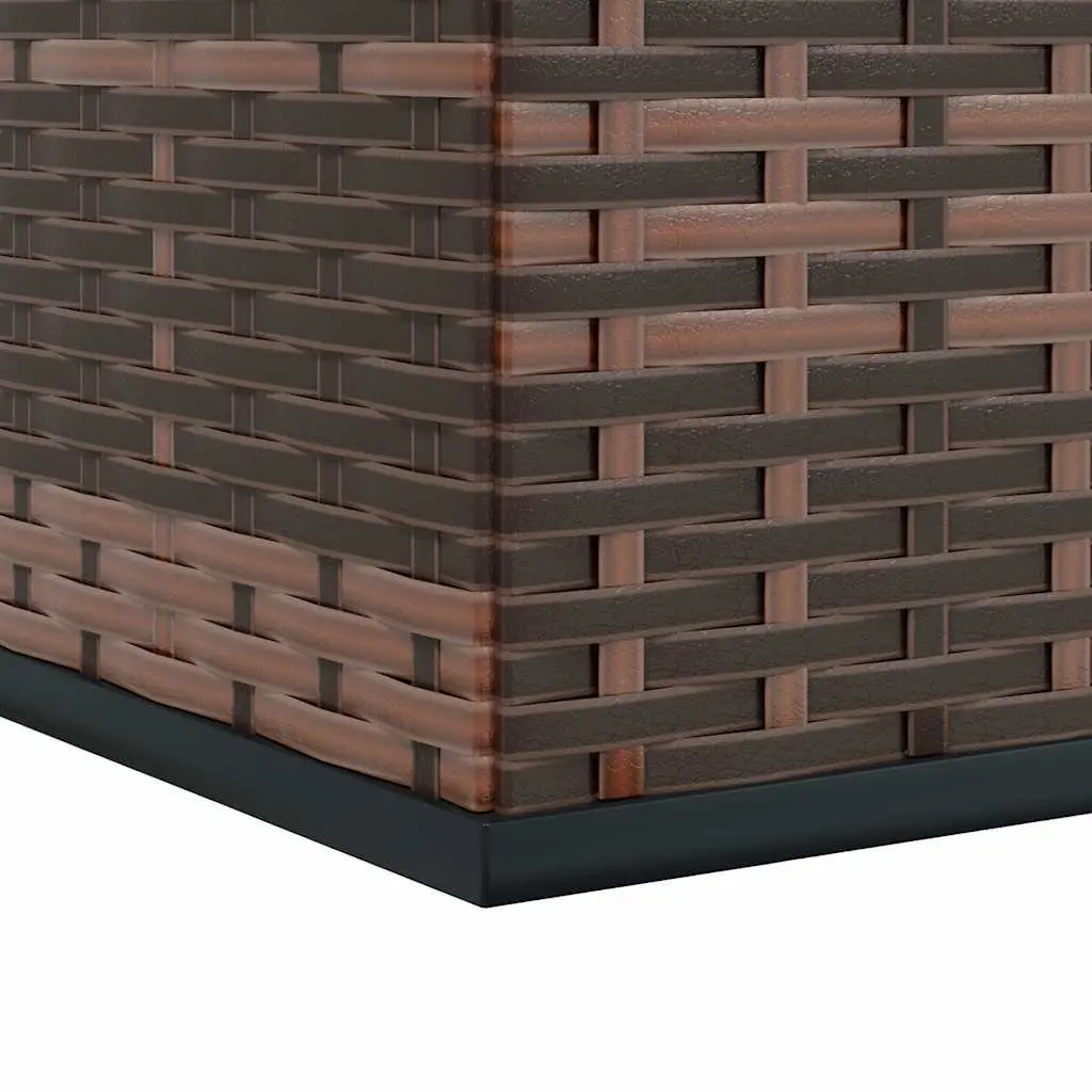 Garden Cushion Storage Box Outdoor Patio Furniture Brown 145x100x103 cm