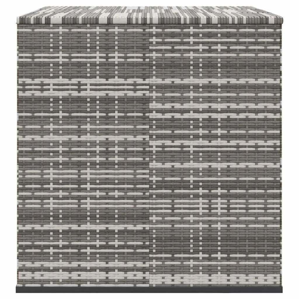 Garden Storage Box Outdoor Use 145x100x103cm PE Rattan Grey