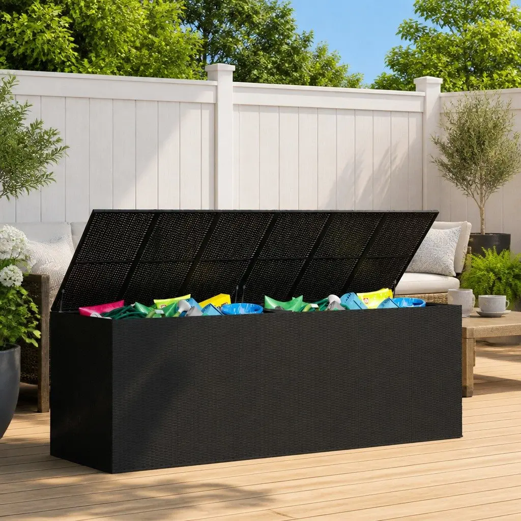 Cushion Storage Box Outdoor Patio Garden Furniture 291 x 100.5 x 104 cm