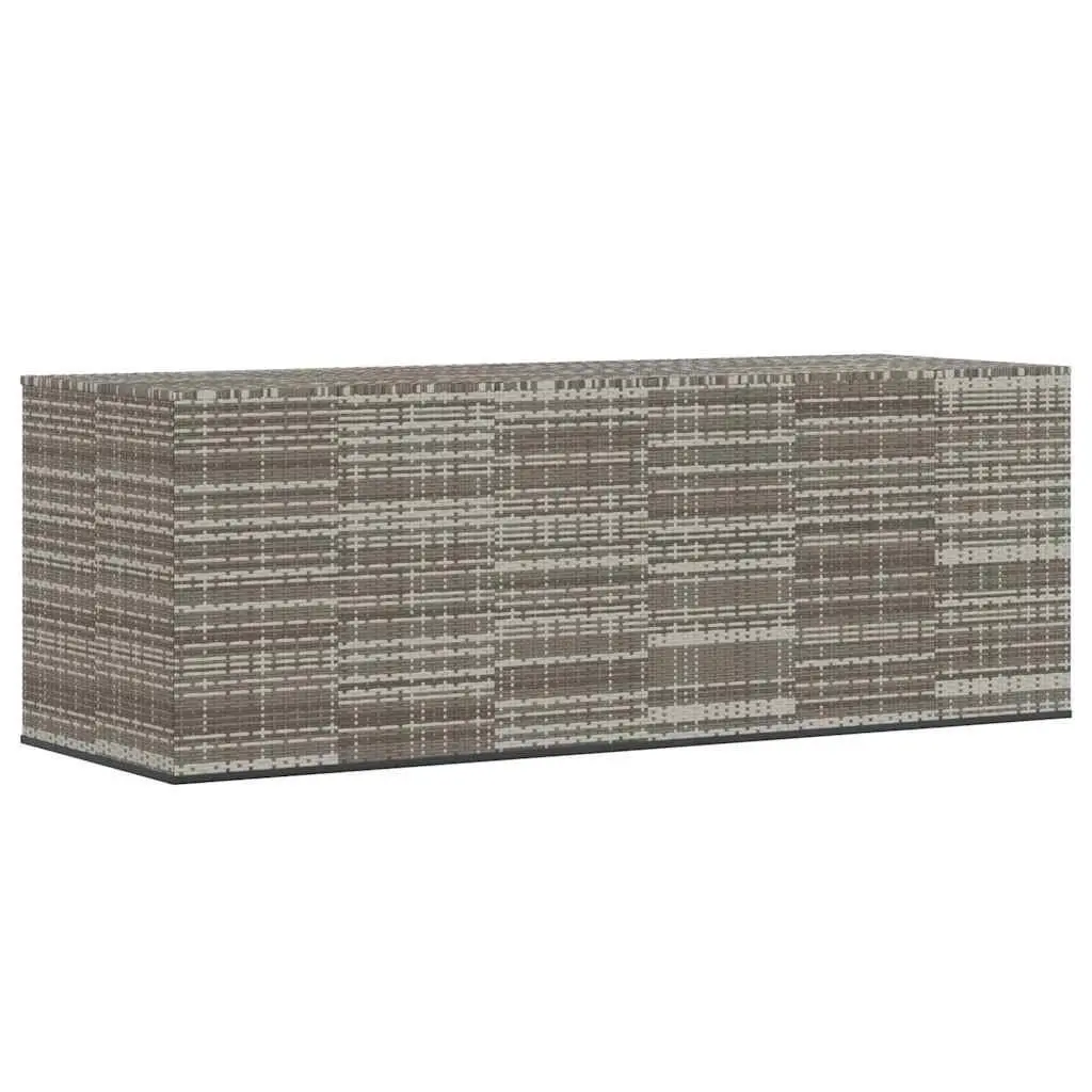 Garden Storage Box Outdoor Cushion Container Grey 291x100.5x104cm