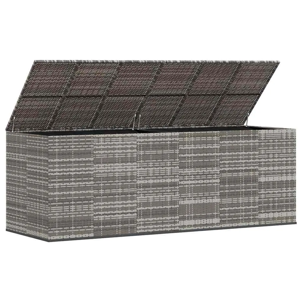 Garden Storage Box Outdoor Cushion Container Grey 291x100.5x104cm