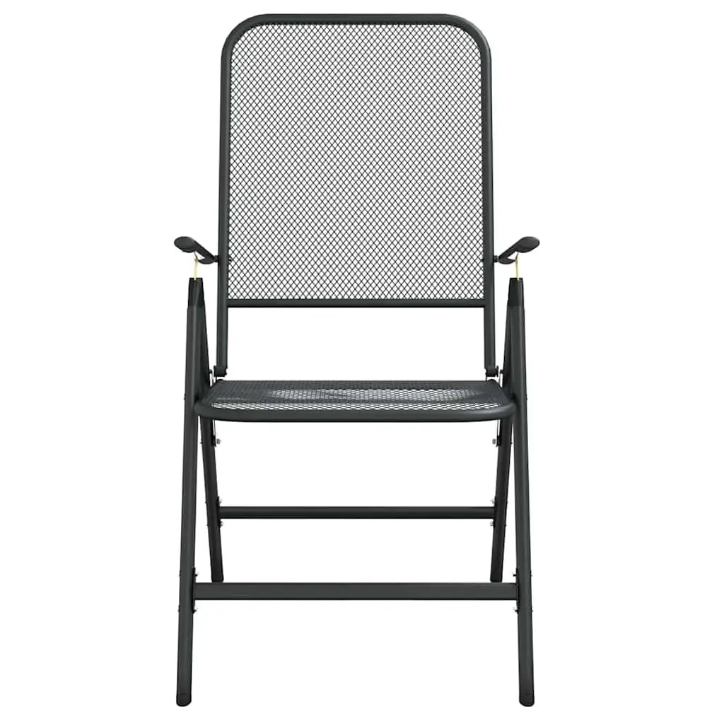 Folding Garden Chairs 4 pcs with Adjustable Backrest