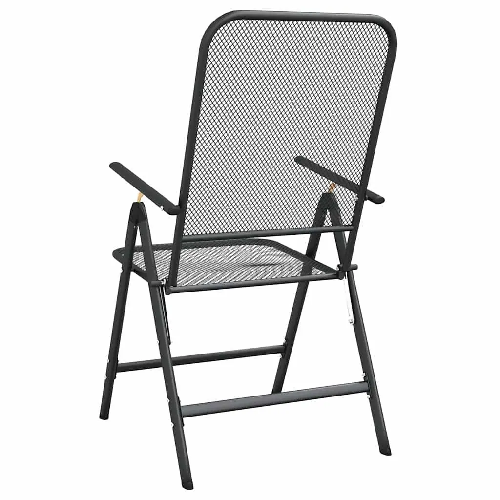 Folding Garden Chairs 4 pcs with Adjustable Backrest