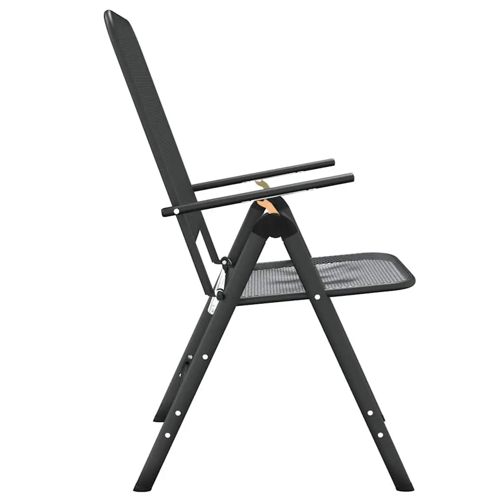 Folding Garden Chairs 4 pcs with Adjustable Backrest