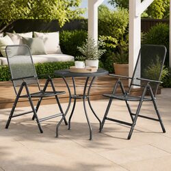 Garden Dining Table Ø60cm Iron Frame with Mesh Top