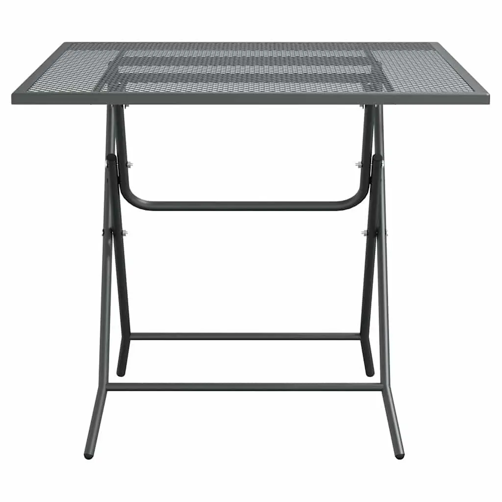 80x80x72cm Garden Dining Table Anthracite