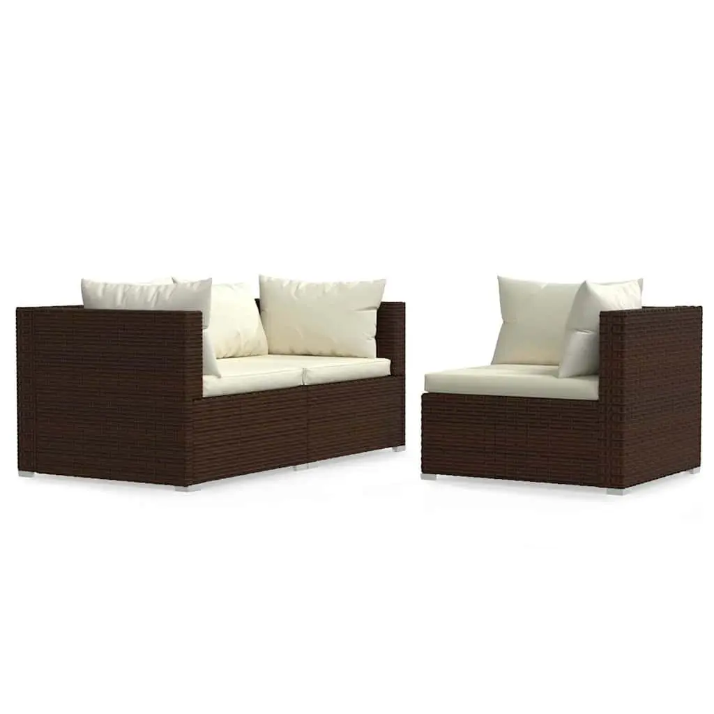 3-Piece Outdoor Sectional Sofa Set