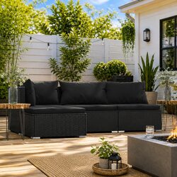 4 Piece Garden Lounge Set: Specs & Details