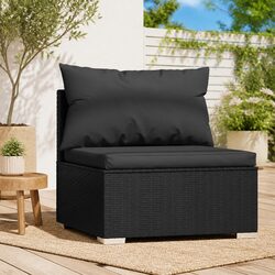 Specifications for Modular Garden Middle Sofa: Black Rattan