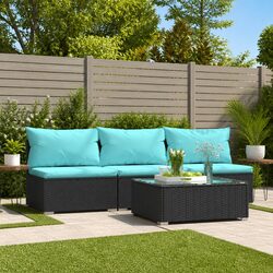 4-Piece Outdoor Patio Lounge Set with Modular Design