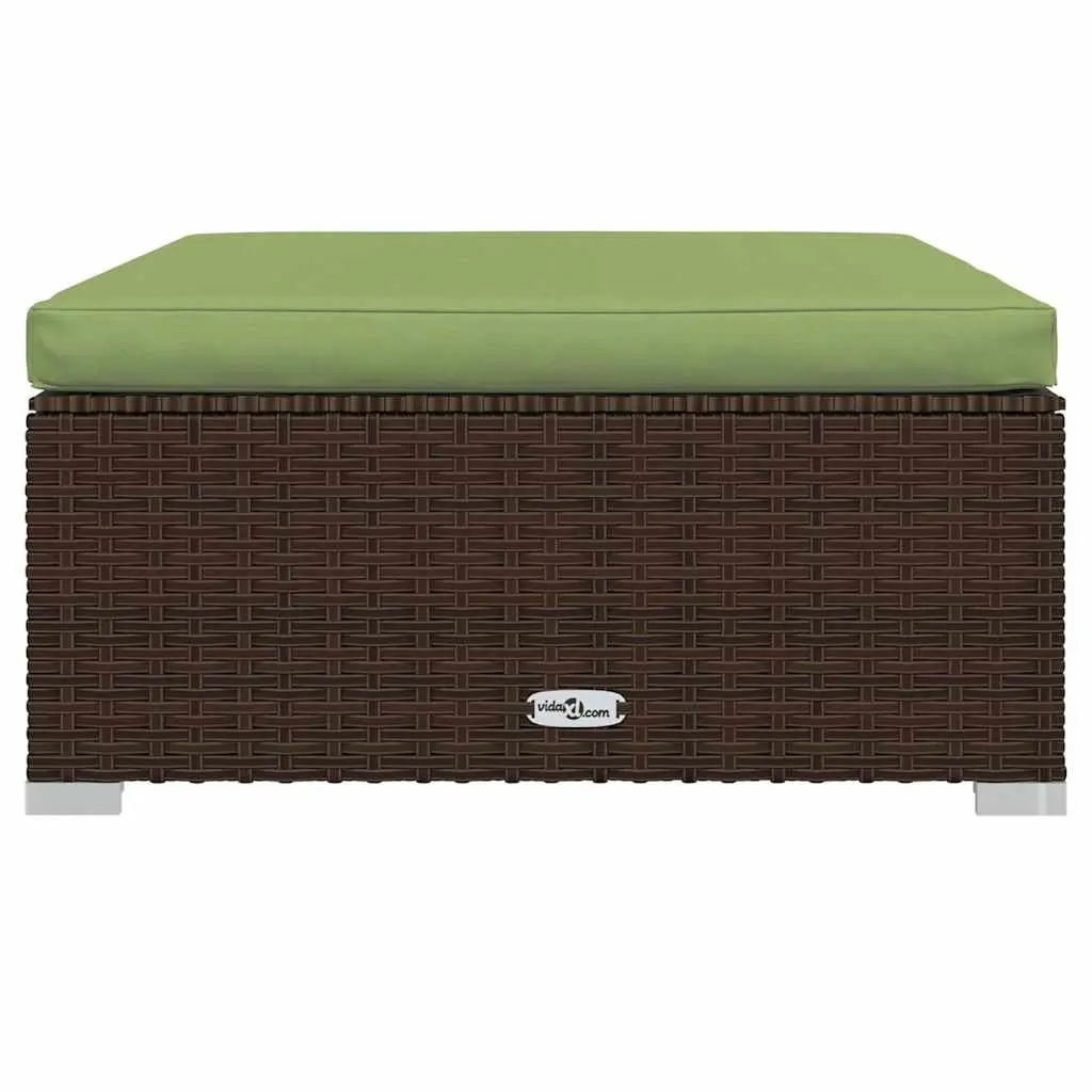 Garden Footrest Ottoman with Cushion